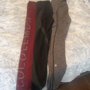Bundle of 3 lululemon leggings size 4